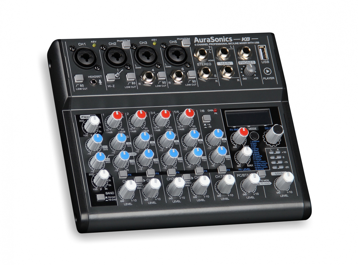 AuraSonics K8 компактный микшерный пульт в Надыме