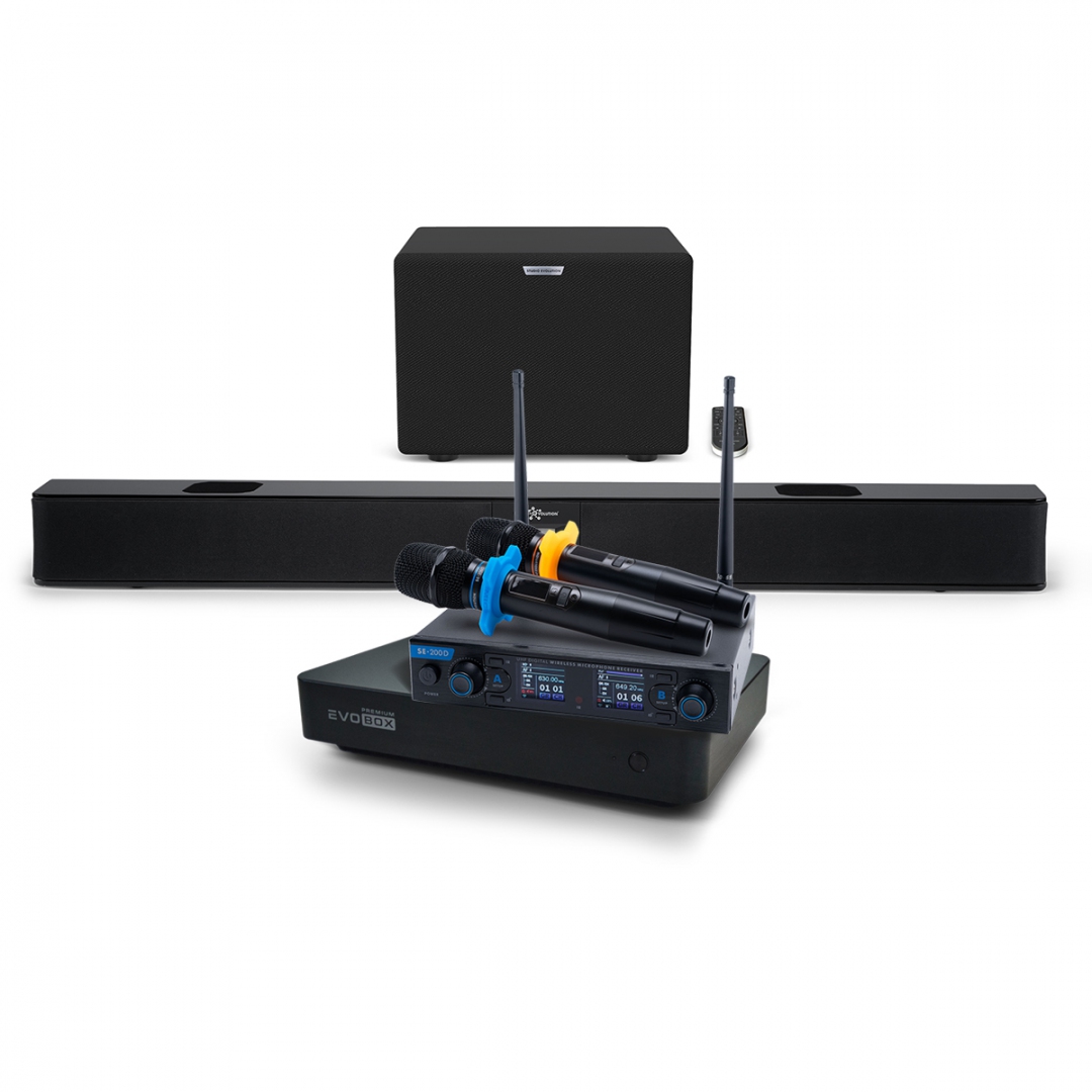 Hi-End караоке-система EVOBOX Premium + EvoSoundBar (саундбар с караоке) в Надыме