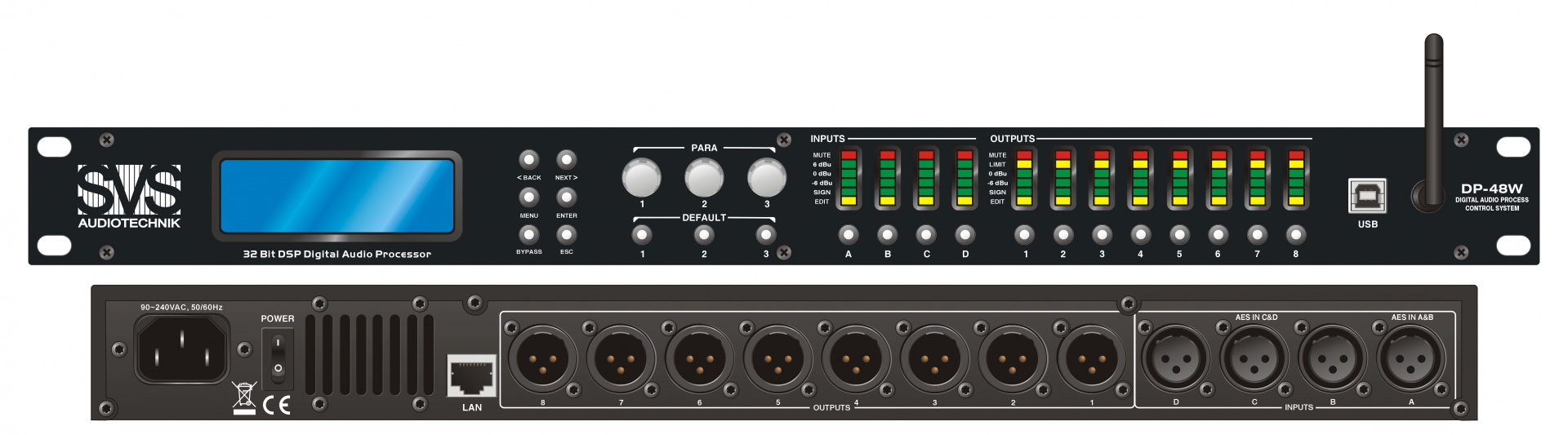 SVS Audiotechnik DP-48W Цифровой процессор: 4 входа 8 выходов в Надыме