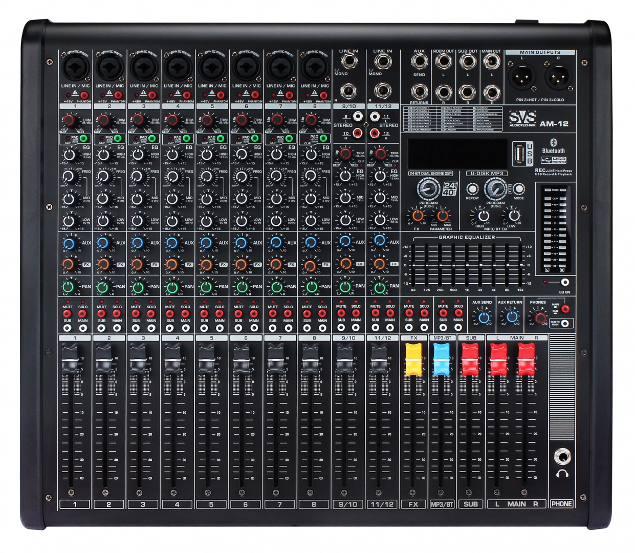 SVS Audiotechnik mixers AM-12 Микшерный пульт аналоговый, 12-канальный в Надыме
