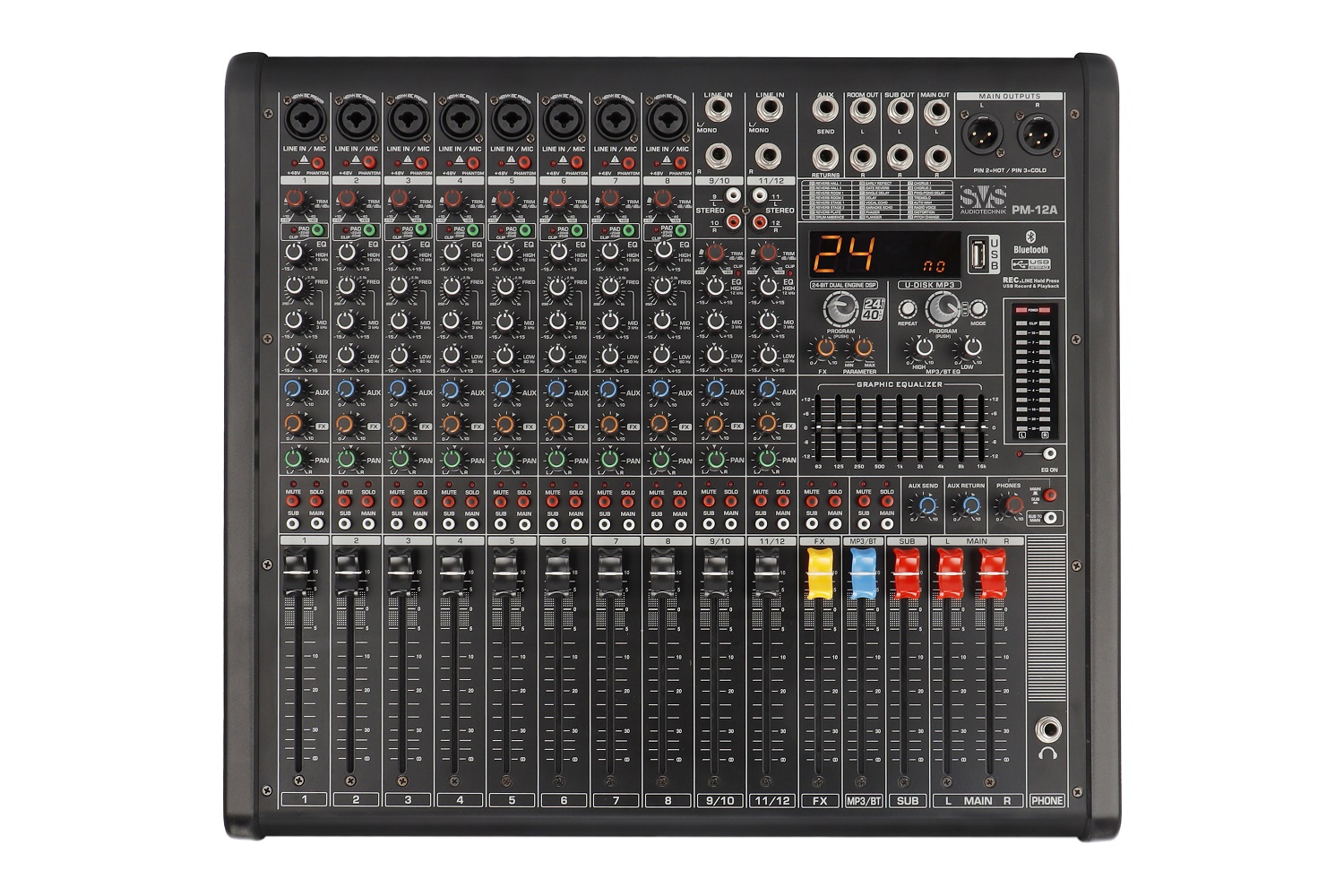 SVS Audiotechnik mixers PM-12A Активный аналоговый микшерный пульт, 12-канальный в Надыме